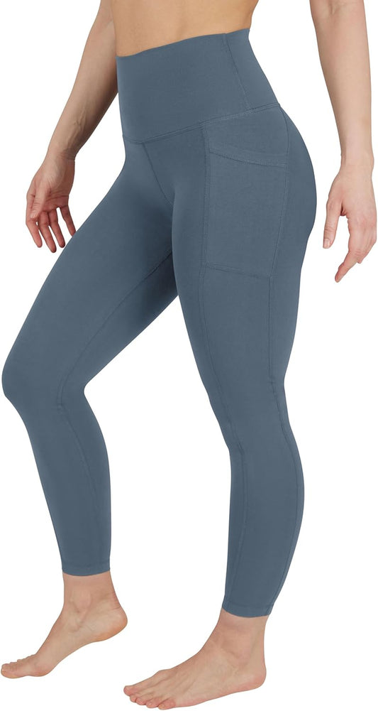 High Waist Ankle Length Compression Leggings with Elastic-Free Waistband by  - Ultimate Comfort and Style